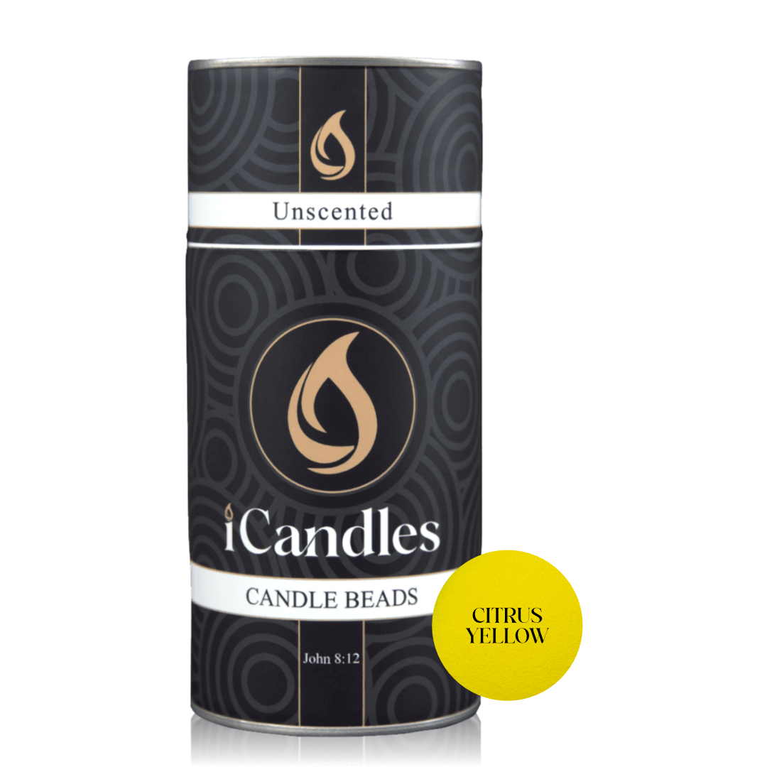 Candle Beads - Citrus Yellow + Wicks | iCandles SA