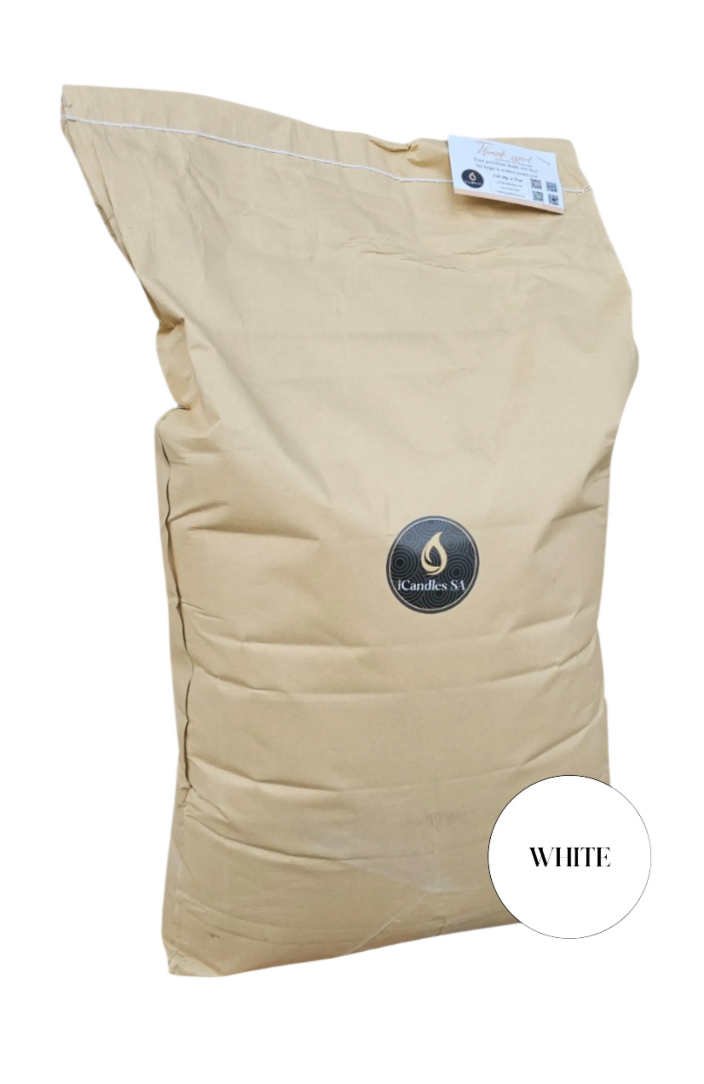 Premium Candle Beads 25Kg White + Wicks