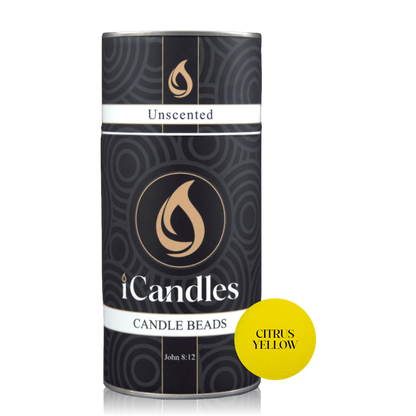 Candle Beads - Citrus Yellow + Wicks | iCandles SA
