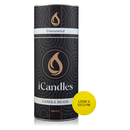 Candle Beads - Citrus Yellow + Wicks | iCandles SA