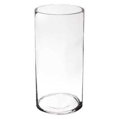 Glass Cylinder Vase Round 20cm x 10cm 