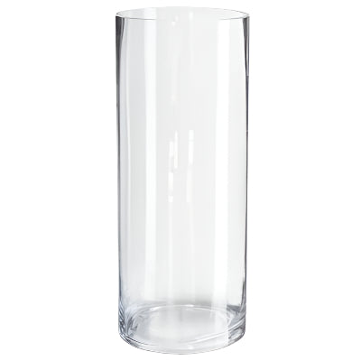 Glass Cylinder Vase Round 25cm x 10cm 