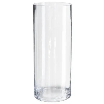 Glass Cylinder Vase Round 25cm X10cm