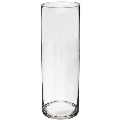 Glass Cylinder Vase Round 30cm x 10cm