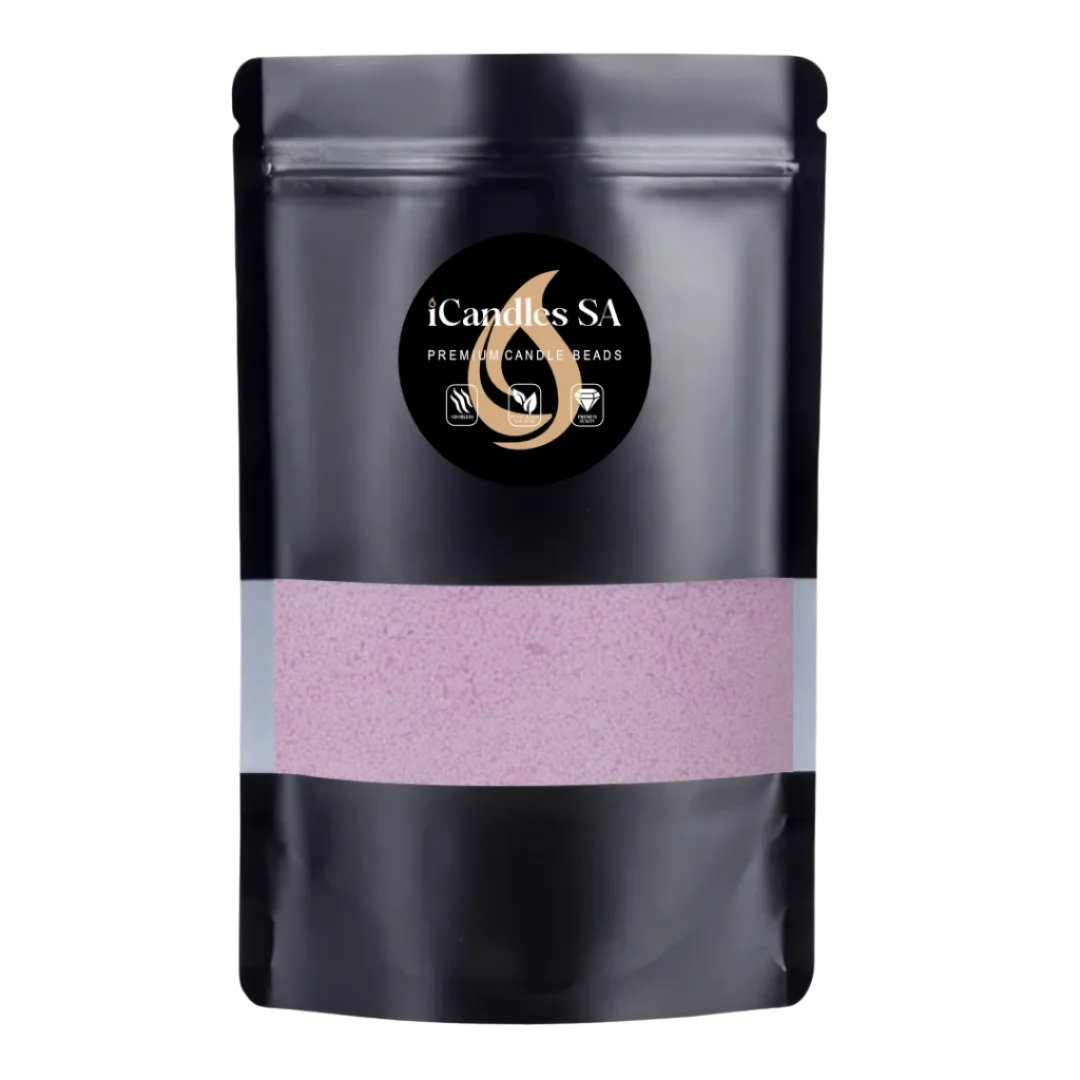 Premeium Candle Beads 1Kg Lilac + Wicks 
