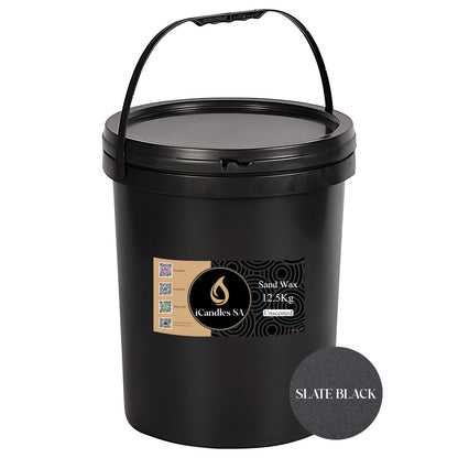 Sand Wax - Slate Black + Wicks | iCandles SA