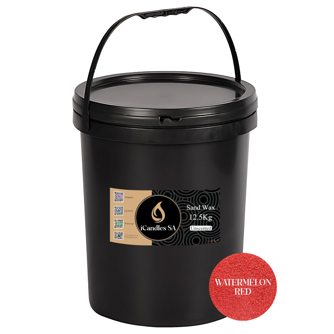 Sand Wax - Watermelon Red + Wicks | iCandles SA