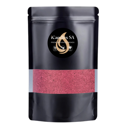 Wine red color in a black pouch bag with window