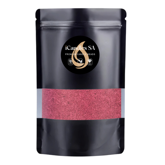 Wine red color in a black pouch bag with window