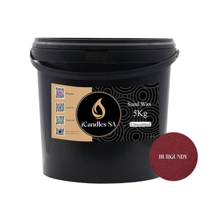Sand Wax - Burgundy + Wicks | iCandles SA